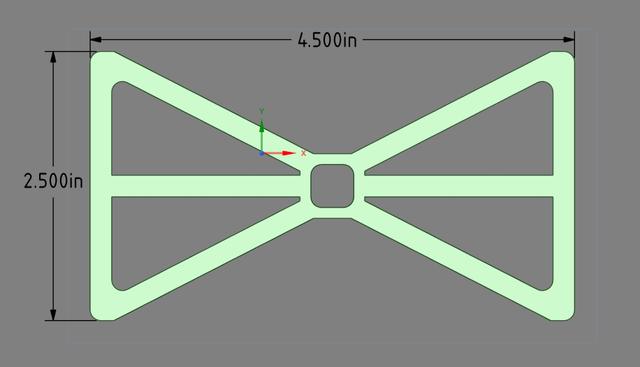 Paracord  Spool - Bowtie 3D model thumbnail