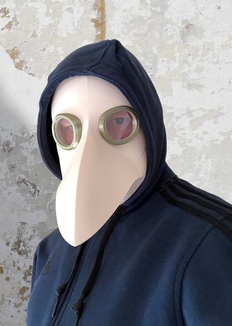 Plague Doctor Mask split and gussets 3D model thumbnail