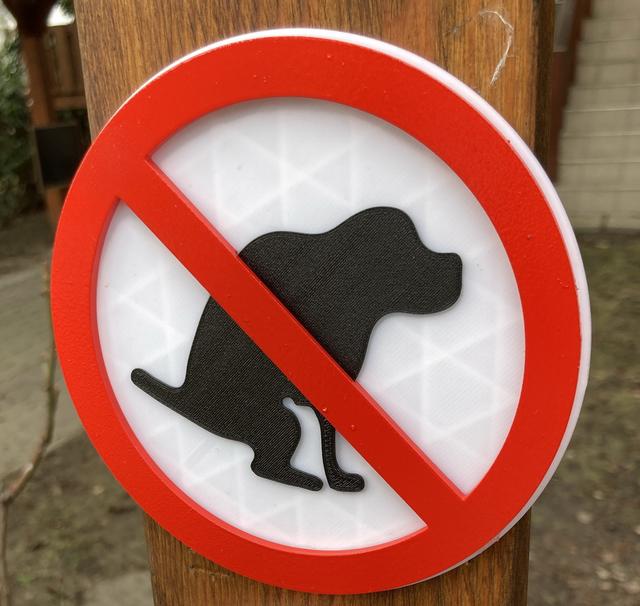 No dogwaste sign 3D model thumbnail