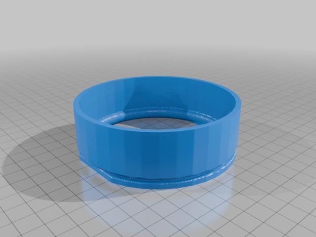 K40 laser extractor flange 3D model thumbnail