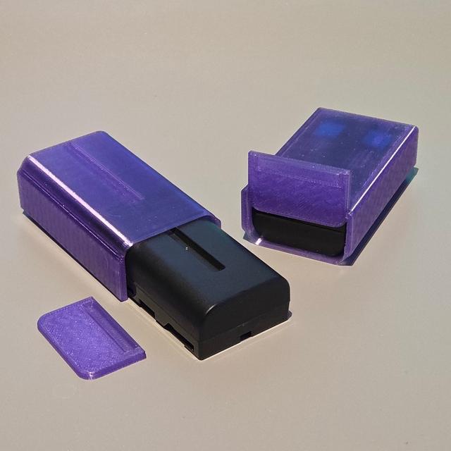 NP-F570 battery case 3D model thumbnail