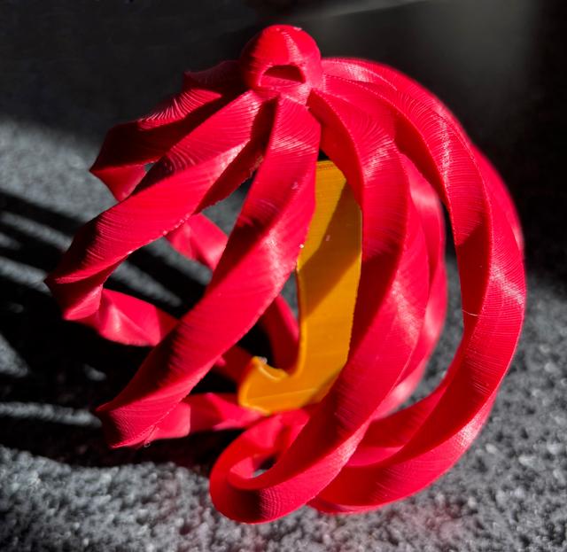 Quads Christmas Ornament 3D model thumbnail