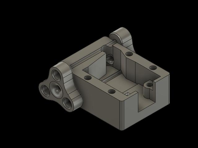 Filament Sensor Case with Magnetic coupler for E5p 3D model thumbnail
