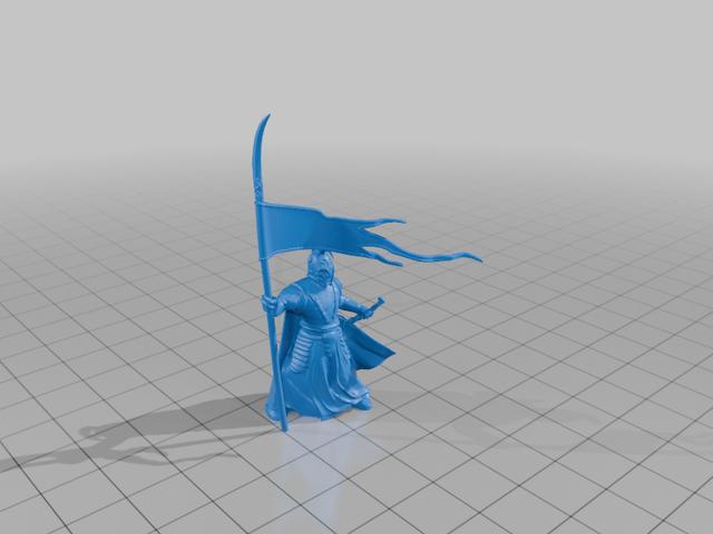 Elf Standard Bearer 3D model thumbnail