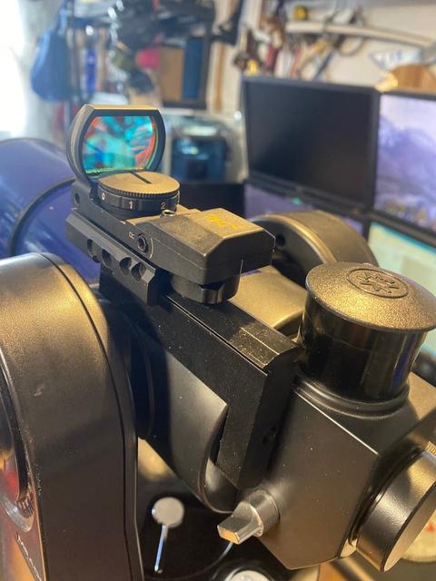 Red dot mount for Meade ETX-60 (20mm dovetail) 3D model thumbnail
