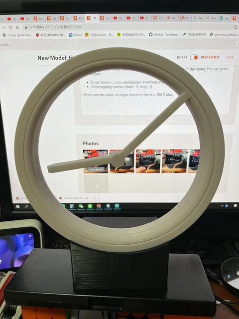Hollow Clock 4 150% plus 3D model thumbnail