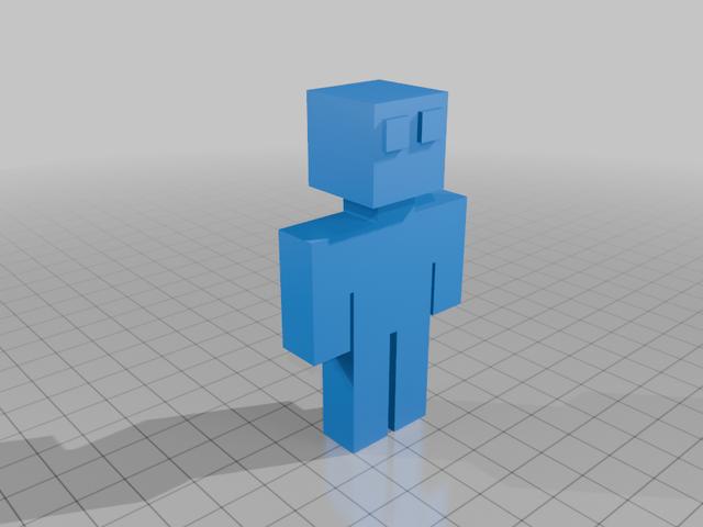 Minecraft Man 3D 2.0 3D model thumbnail