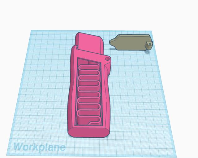PIP Confetti Cannon Base and Cap Separated 3D model thumbnail