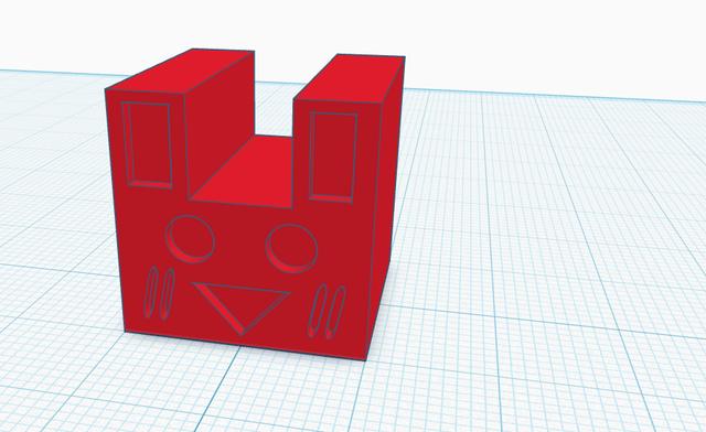 cube 459 from geometry dash 3D model thumbnail