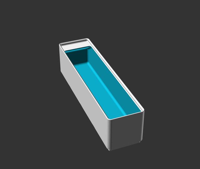Gridfinity Bins - 4x1 Format 3D model thumbnail