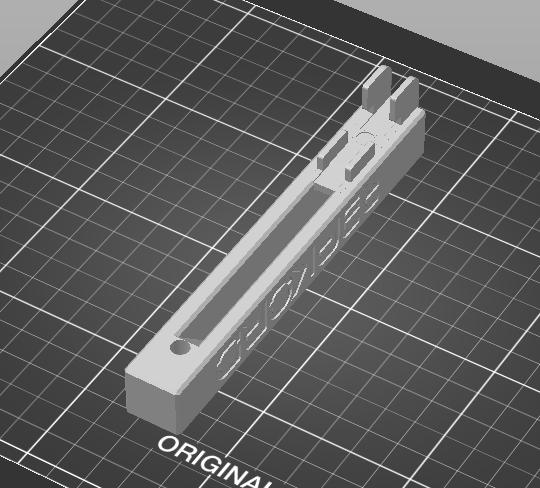 Reprack Wall Cleat for Elfa Shelving 3D model thumbnail