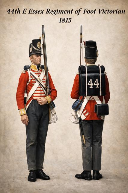 Soldat de l'empire no 52: 44th E Essex Regiment of Foot Victorian 1815 3D model thumbnail