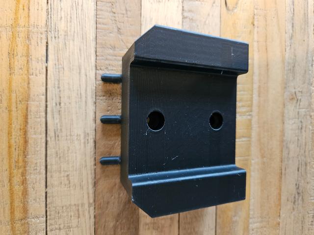 Ego battery wall mount for peg board 3D model thumbnail