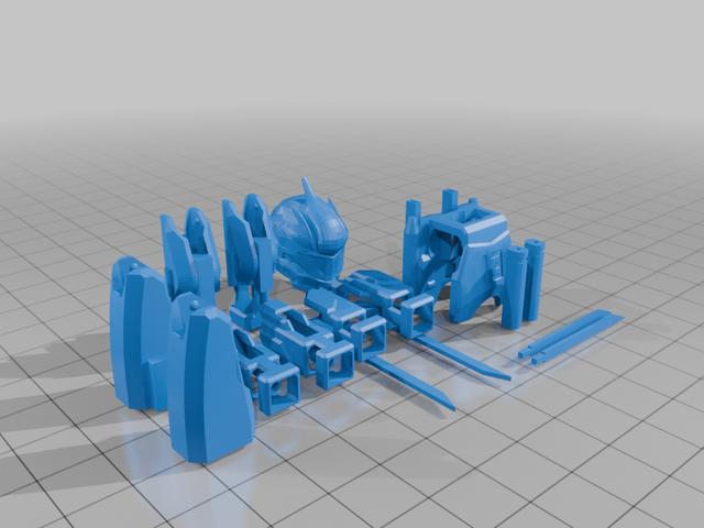Dummy 13 ninja exosuit 3D model thumbnail