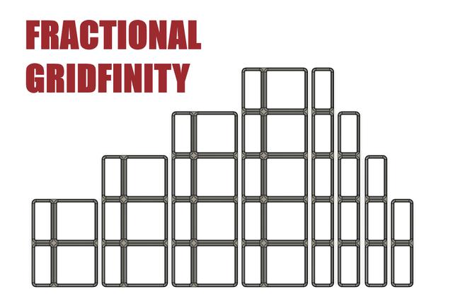 Fractional Gridfinity 3D model thumbnail