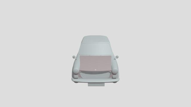 Austin/ Morris 1100 lowpoly for 3D-printing 3D model thumbnail