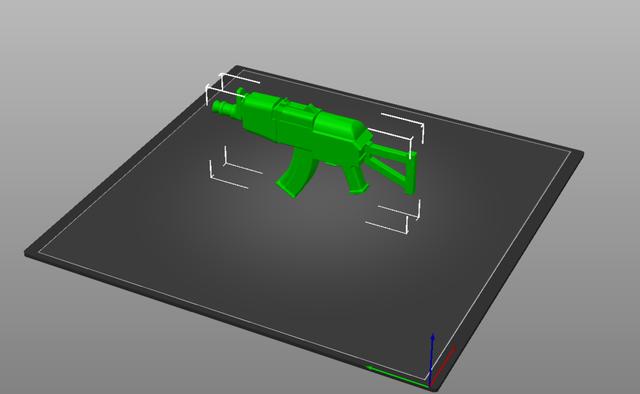 USB COVER AK-47 3D model thumbnail