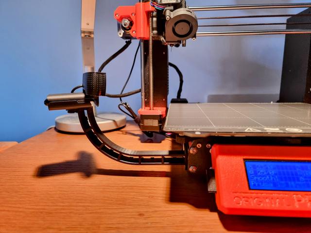 Webcam Arm Screwless with Cable Clips 3D model thumbnail