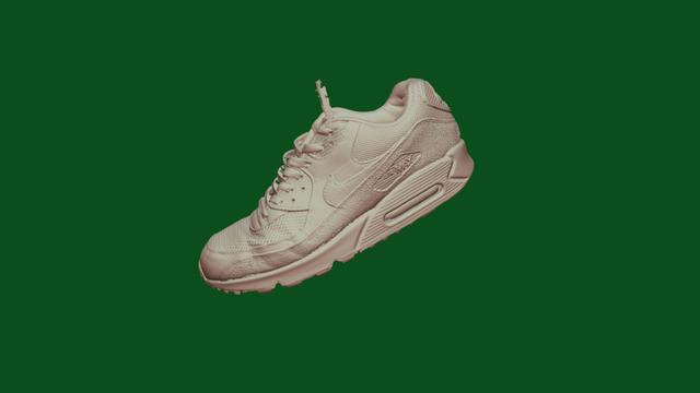 Casual Leather shoes 3D model thumbnail