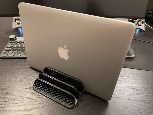 Laptop stand -Hex-Laptop,Macbook, iPad and e-book Stand-Organizer fully customizable fusion 360 3D model thumbnail