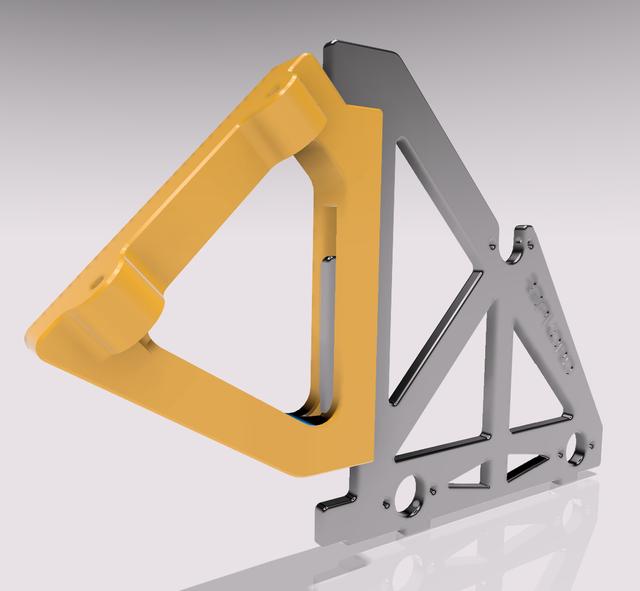 RepRack 45° Cleat 3D model thumbnail