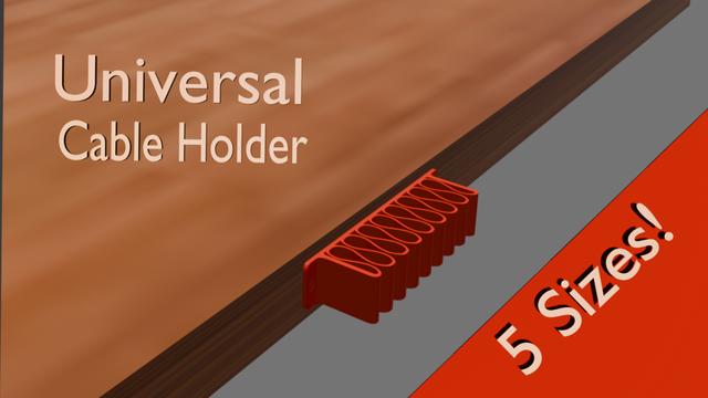 Universal Wire Holder V2.1, 2.2, 2.3, 2.4, 2.5 3D model thumbnail