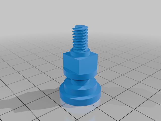 Hobart Inventor Series Welding Hood Bolt 3D model thumbnail