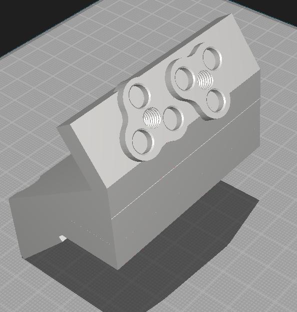 Magnetic PTFE Snapmaker 2.0 Enclosure Mount 3D model thumbnail