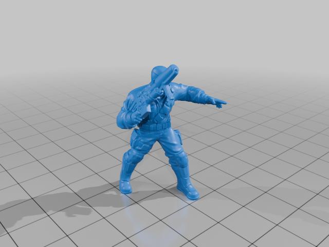 Desert Commando 3D model thumbnail
