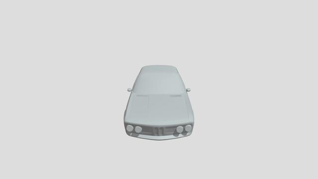 BMW 3000CS E9 lowpoly for 3D-printing 3D model thumbnail