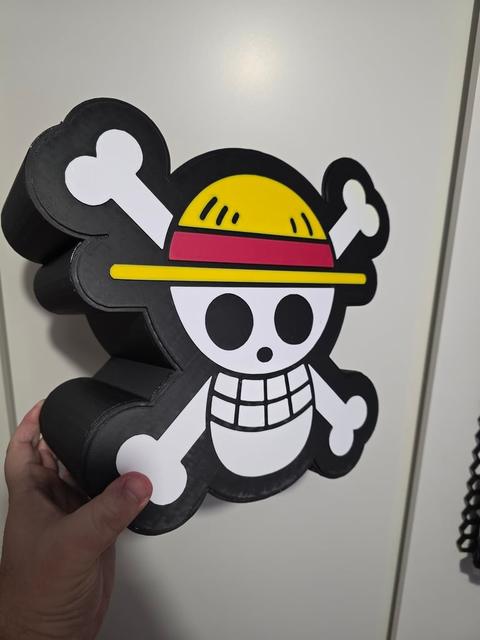 One Piece - Jolly Roger Popcorn Bucket 3D model thumbnail