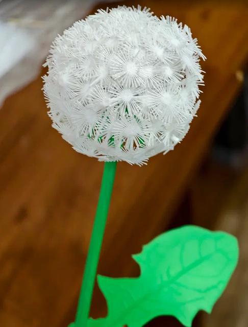 Giant 3D Printed Dandelion 3D model thumbnail