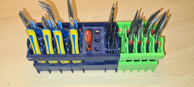 Tools modular desktop stand 12mm Plier element for small plier 3D model thumbnail