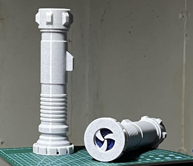 Lightsaber Collapsible Light Saber with blade retainer 3D model thumbnail