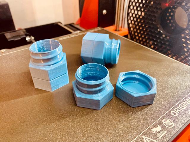 Universal Stackable Threaded Container 3D model thumbnail