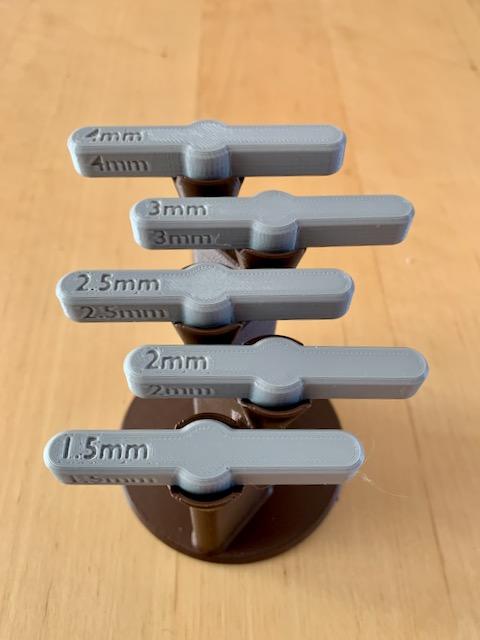 T-handle allen wrench holder 3D model thumbnail