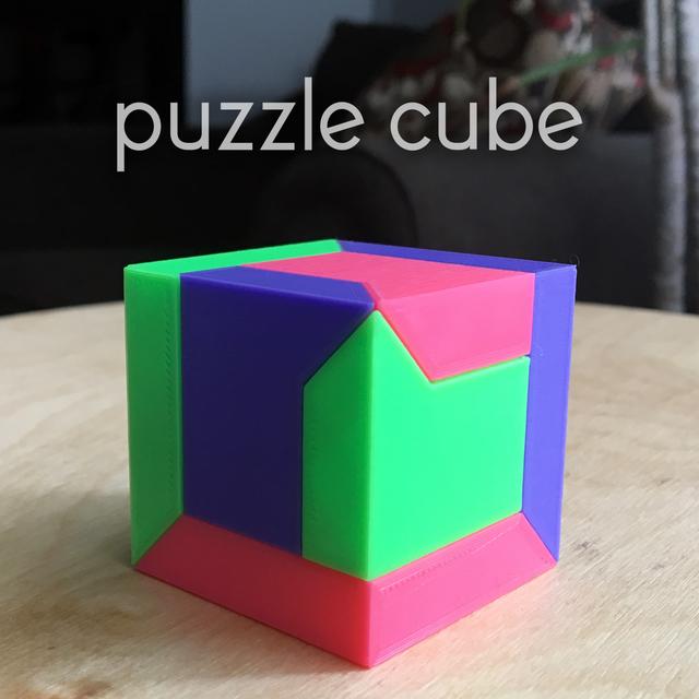 PUZZLE CUBE (EASY PRINT NO SUPPORT) 3D model thumbnail