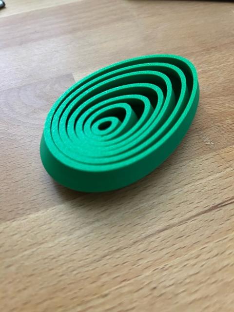 Custom Gravity Fidget – Egg Shape (Print-in-Place) 3D model thumbnail