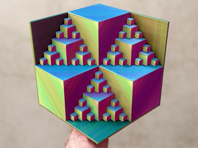 XL Cubic Build Surface + Dual-Purpose Base for Endless Design Blocks 3D model thumbnail