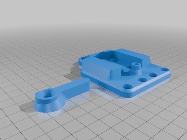 Proper Printing Quick Change Anet A8 carriage mount 3D model thumbnail