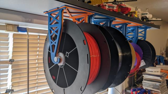 MMU Under Shelf Auto Rewind for 2.5kg spools 3D model thumbnail