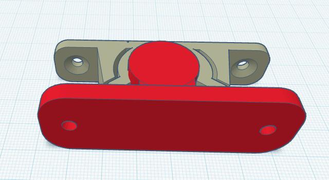 Door catch 3D model thumbnail