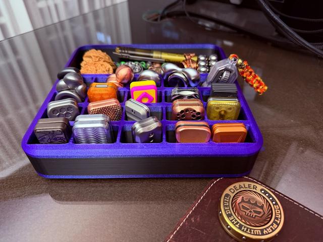 Fidget Toy Desktop Tray - Whac-A-Mole Style 3D model thumbnail