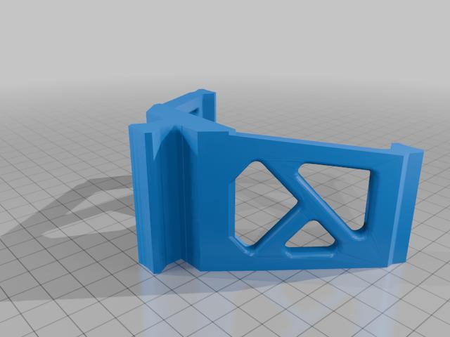 Corner brace for leg to StageTop Stable Table leg lock 3D model thumbnail
