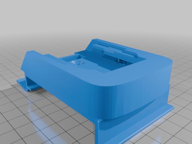 Dewalt Battery Holder for Gladiator Geartrack 3D model thumbnail