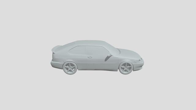 Saab 9-3 Viggen 2000 scale1-70 for 3D-printing 3D model thumbnail
