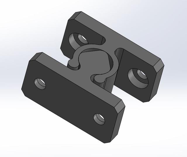 Door catch 3D model thumbnail