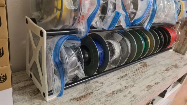 20mm Remix Double RepRack - DIY Filament Storage x2 3D model thumbnail