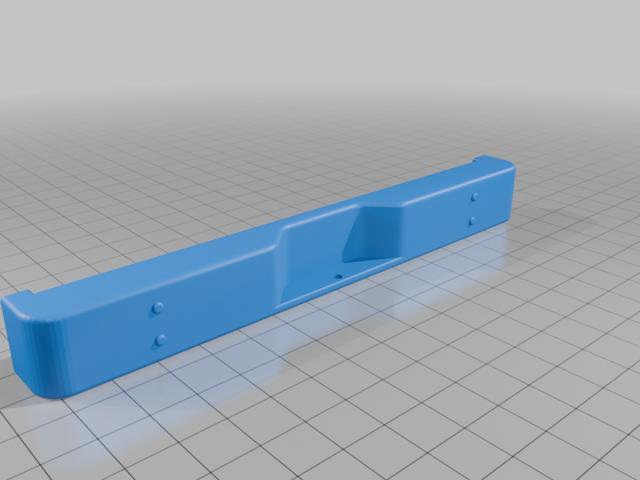 Blackfoot Rear Step Bumper 3D model thumbnail