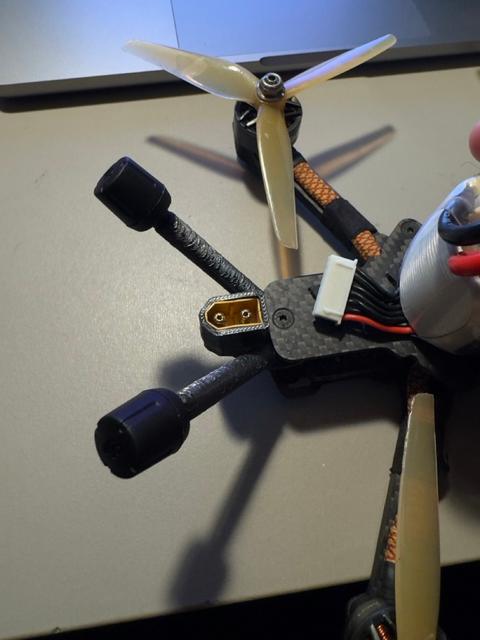 Ummagawd Moongoat DJI O4 Pro Antenna Holder + XT60 3D model thumbnail